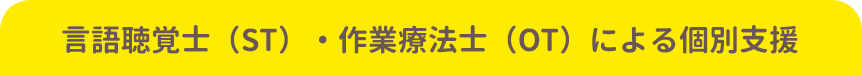  言語聴覚士（ST）・作業療法士（OT）による個別支援